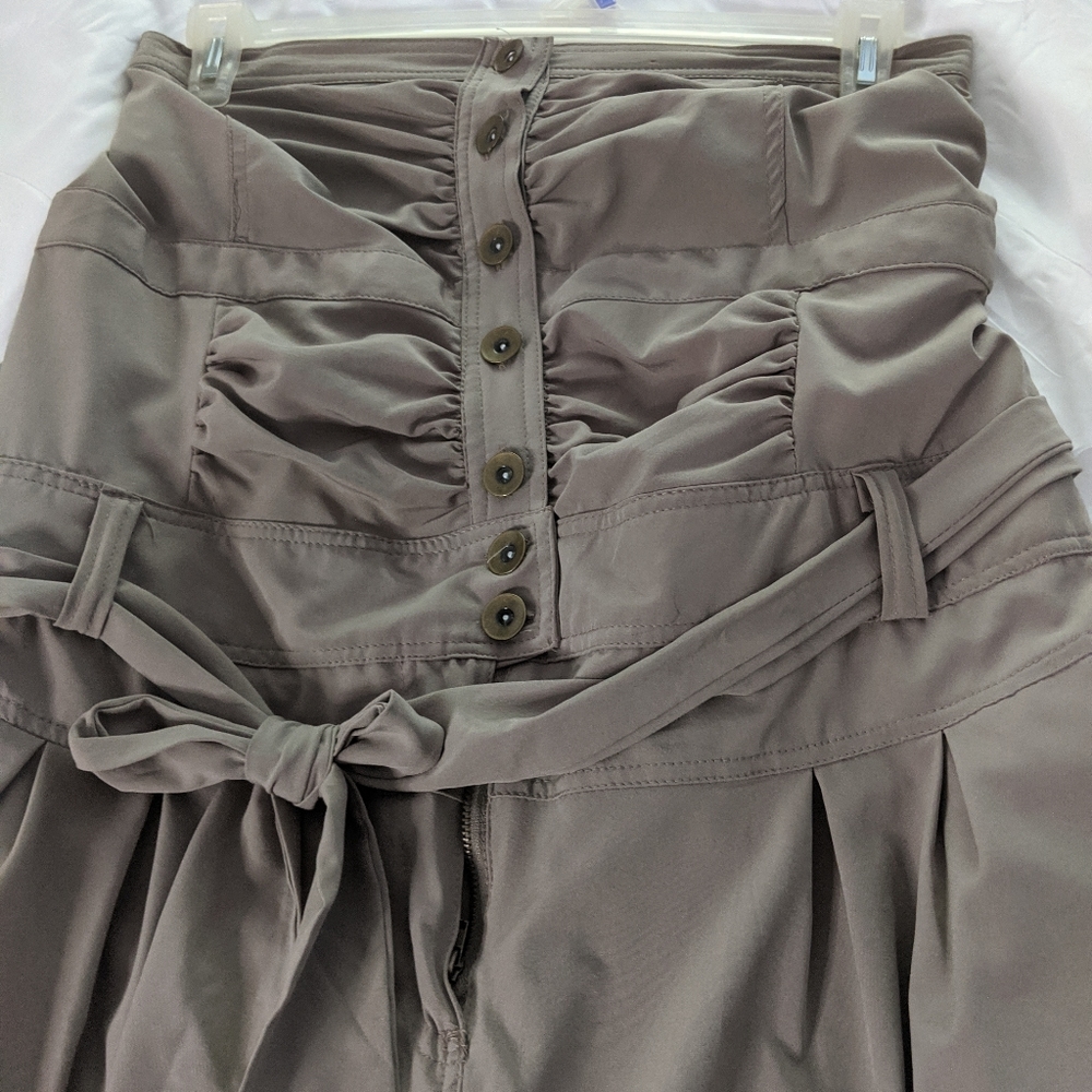 Grey strapless sport jumpsuit